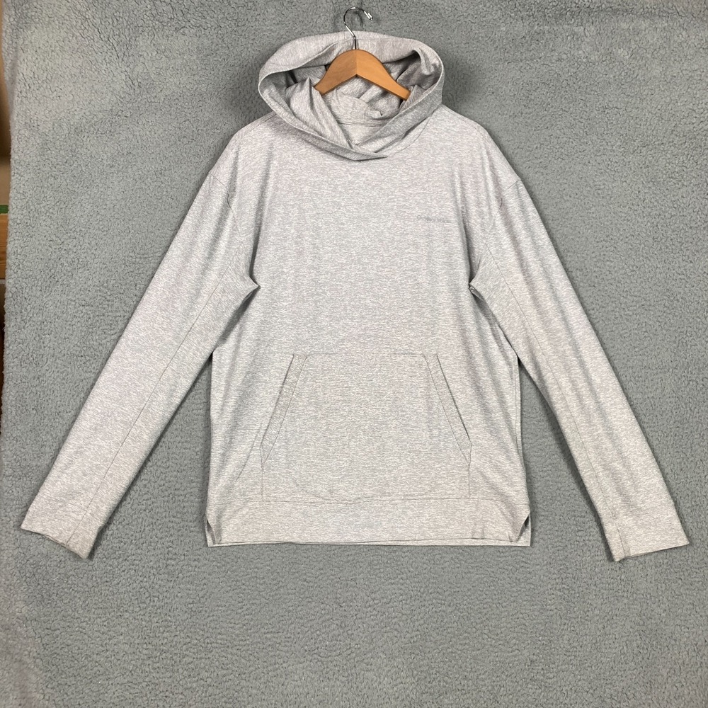 Outdoor Voices Cloudknit Hoodie Men's Medium Light Gray Pullover Soft Athleisure